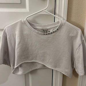 youngla cropped shirt